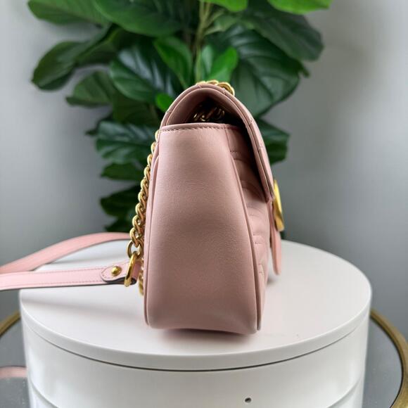 A205 💎✨Authentic Gucci Marmont Small Shoulder Bag Perfect Pink - Picture 5 of 8
